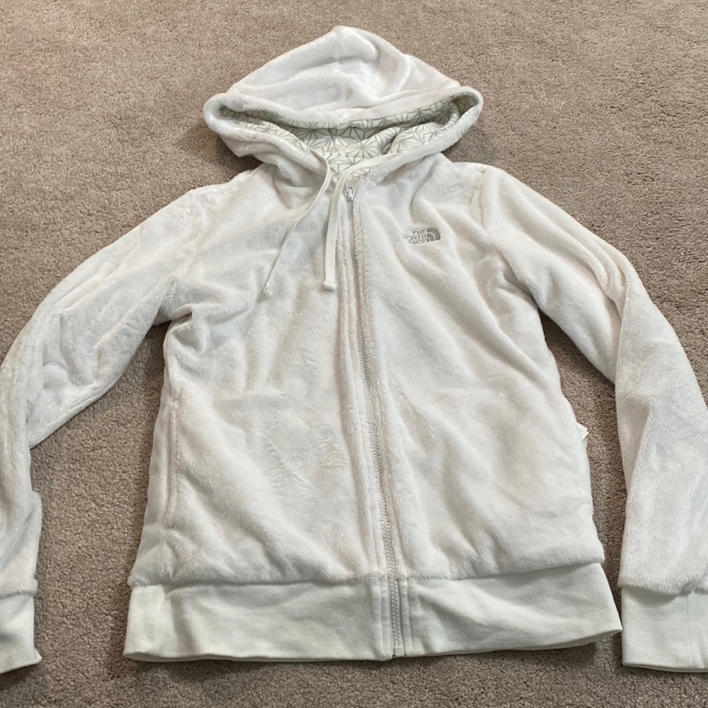 womens north face reversible zip up